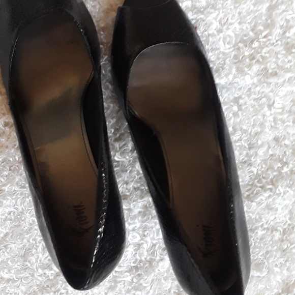 FIONI Clothing Shoes Fioni Black Open Toe Dress Shoes